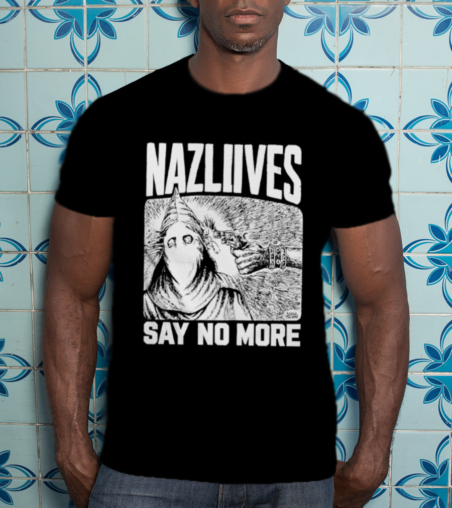 Nazliives Say No More Mysterious Eyeless Figure T-Shirt