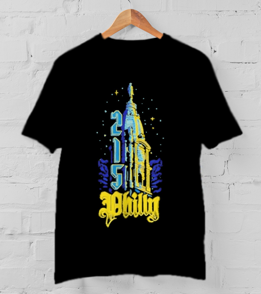 Philly 215 Philadelphia City Connect William Penn Tower T-Shirt