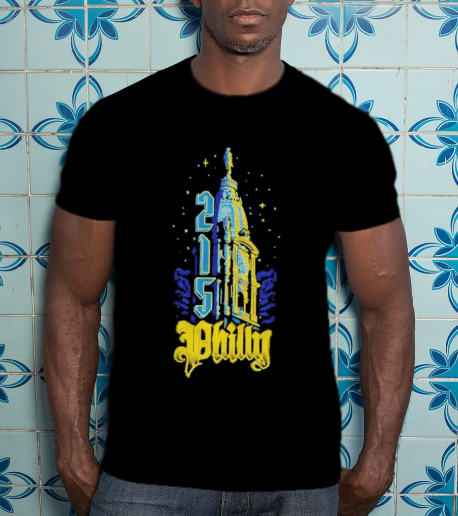 Philly 215 Philadelphia City Connect William Penn Tower T-Shirt