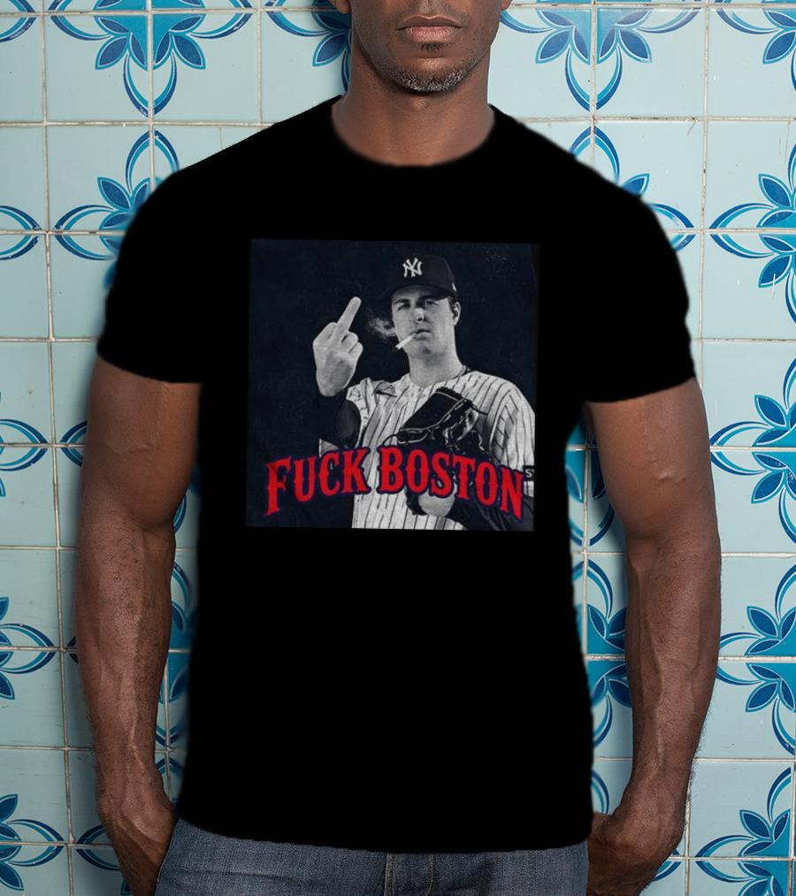 Cam Schlittler The Fuck Yankees Fuck Boston Meme Yankees Player Middle Finger Yankee Cap T-Shirt