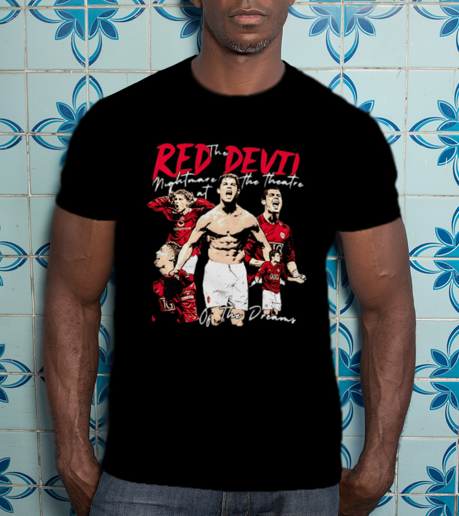 Red Devil Cristiano Ronaldo Manchester United Theatre Of Dreams T-Shirt