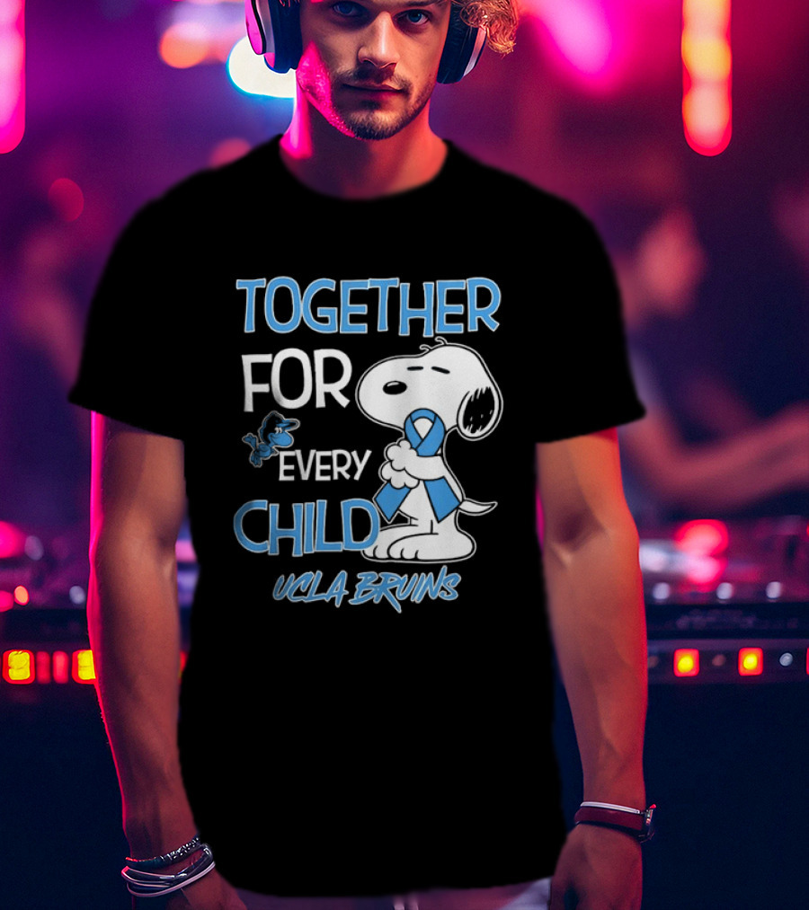 TOGETHER FOR EVERY CHILD Snoopy UCLA Bruins T-Shirt