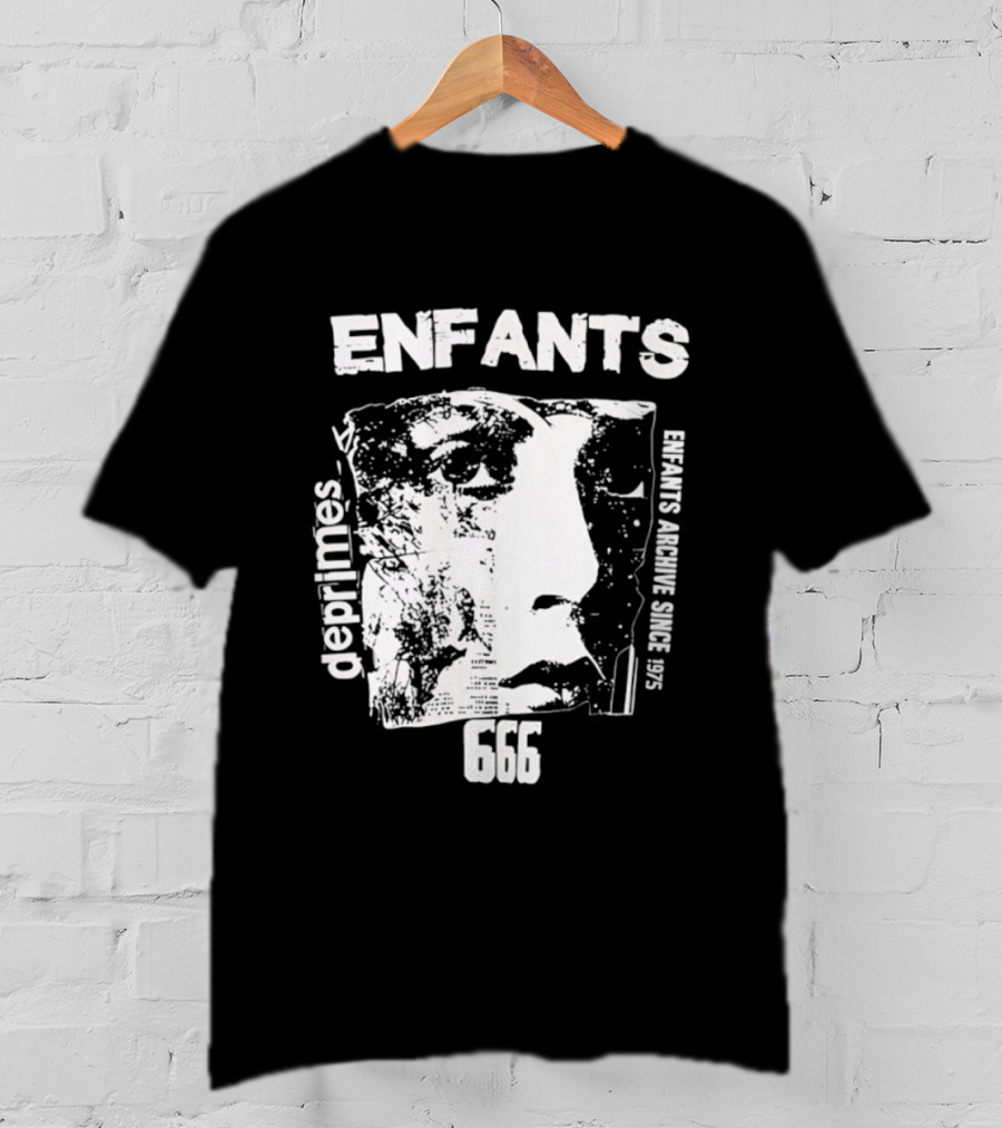Enfants Deprimes Archive Since 1975 Face 666 T-Shirt