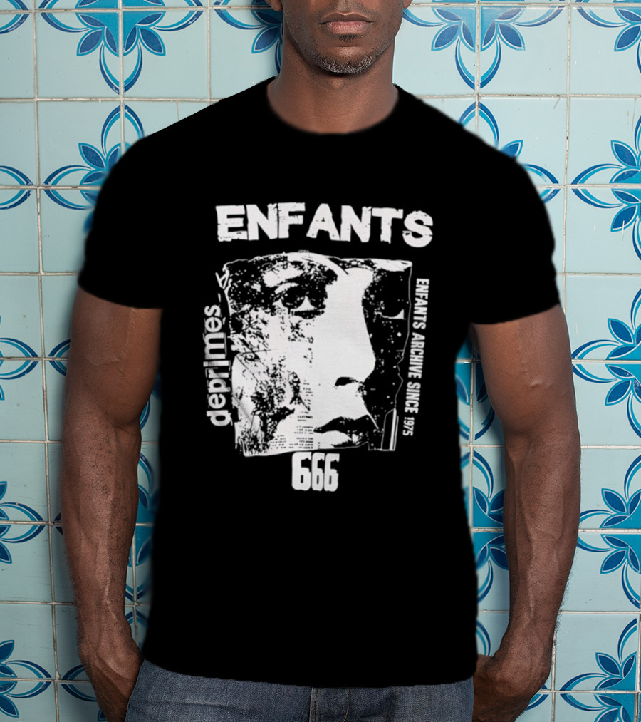 Enfants Deprimes Archive Since 1975 Face 666 T-Shirt