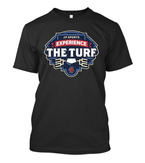 JP Sports Experience The Turf Fall Fastpitch 2026 T-Shirt