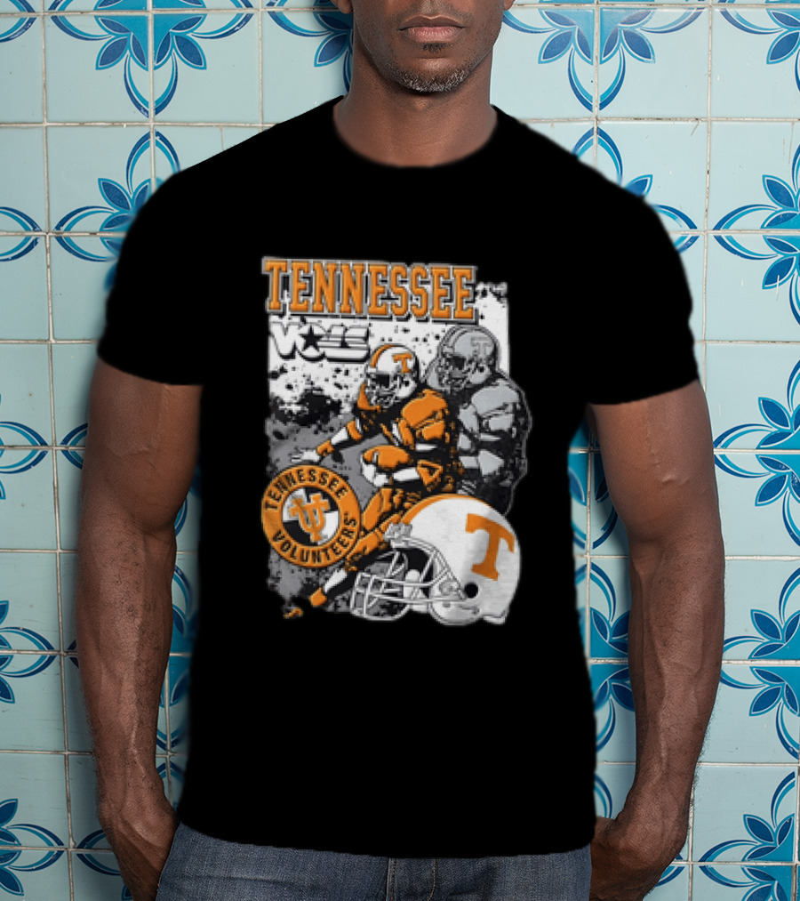 Tennessee Volunteers Football Helmet NCAA Team Players And Stars T-Shirt