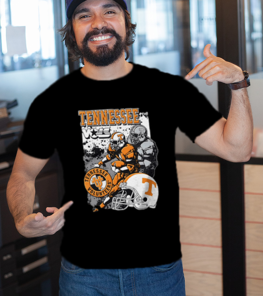 Tennessee Volunteers Football Helmet NCAA Team Players And Stars T-Shirt