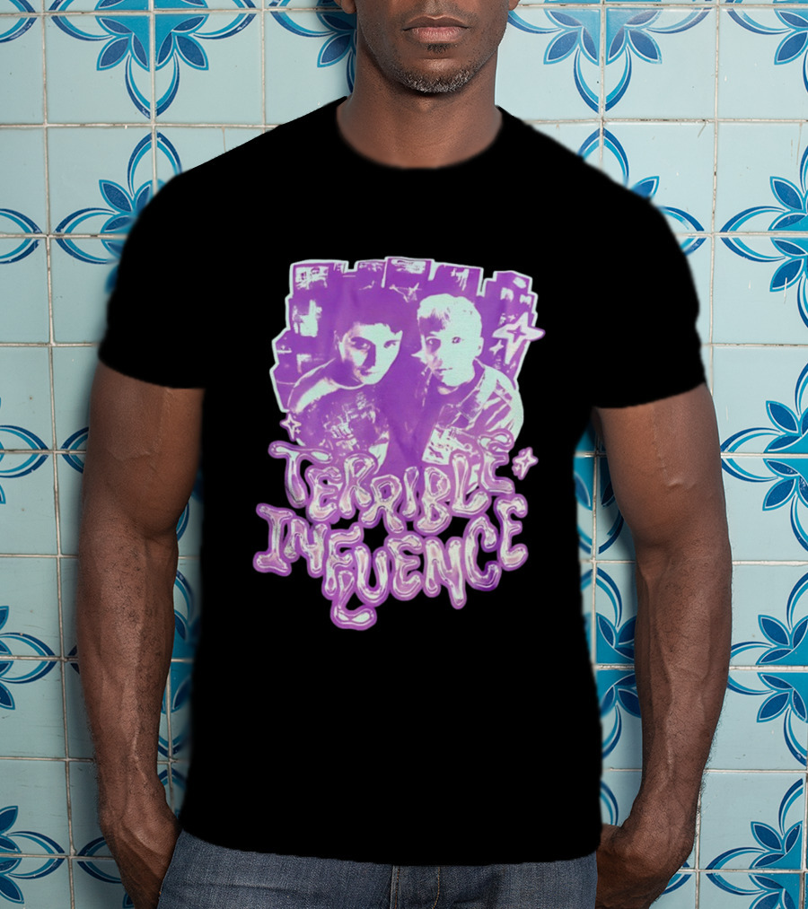Dan And Phil Terrible Influence Purple Aesthetic T-Shirt
