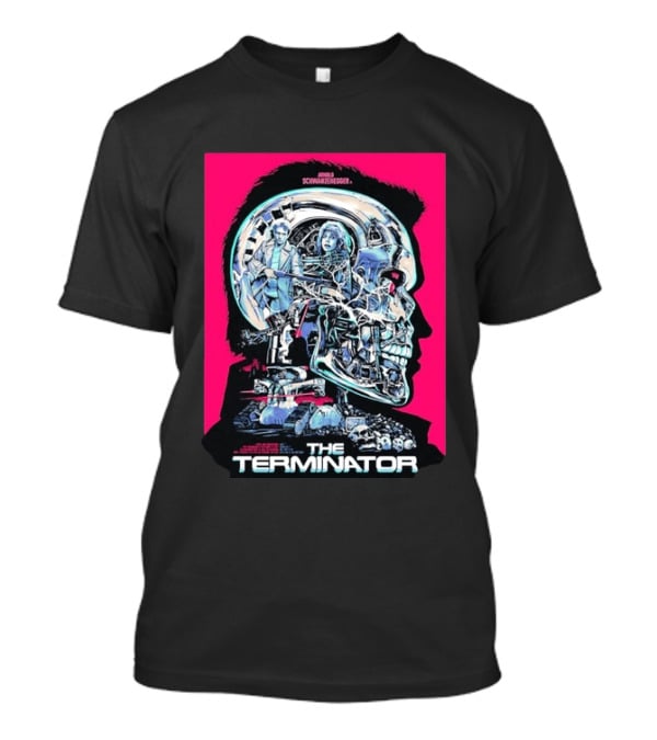 Arnold Schwarzenegger The Terminator Cybernetic Skull T-Shirt