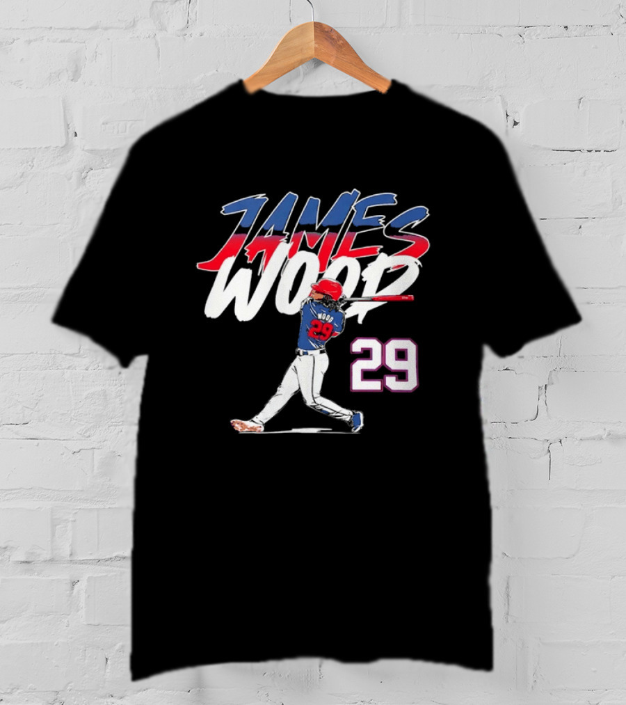 James Wood 29 Washington Nationals Baseball Player T-Shirt