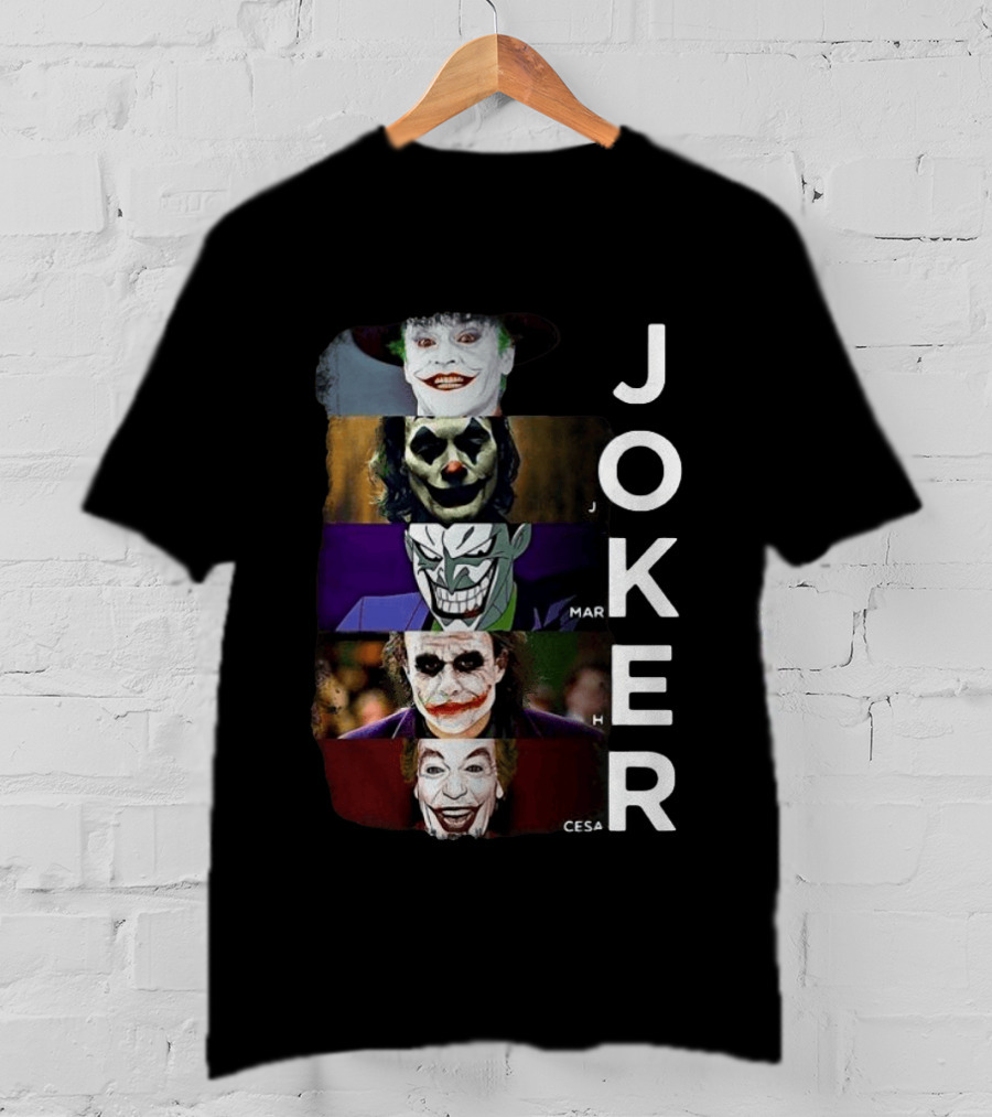 Joker Jack Nicholson Joaquin Phoenix Mark Hamill Heath Ledger Cesar Romero T-Shirt