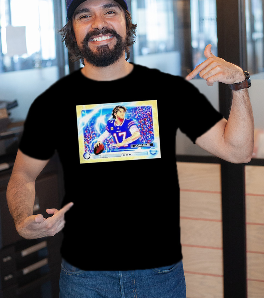 Josh Allen Buffalo Bills Anime NFL Football Quarterback 17 T-Shirt
