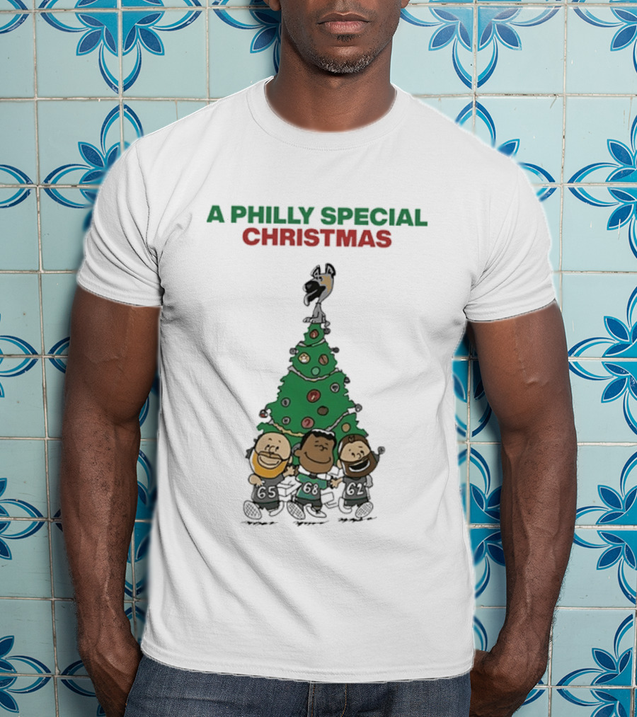 A Philly Special Christmas Philadelphia Eagles Tree T-Shirt