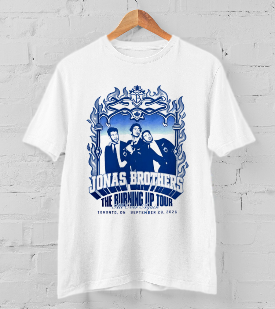 Jonas Brothers The Burning Up Tour All Over Again Toronto September 28 2026 T-Shirt