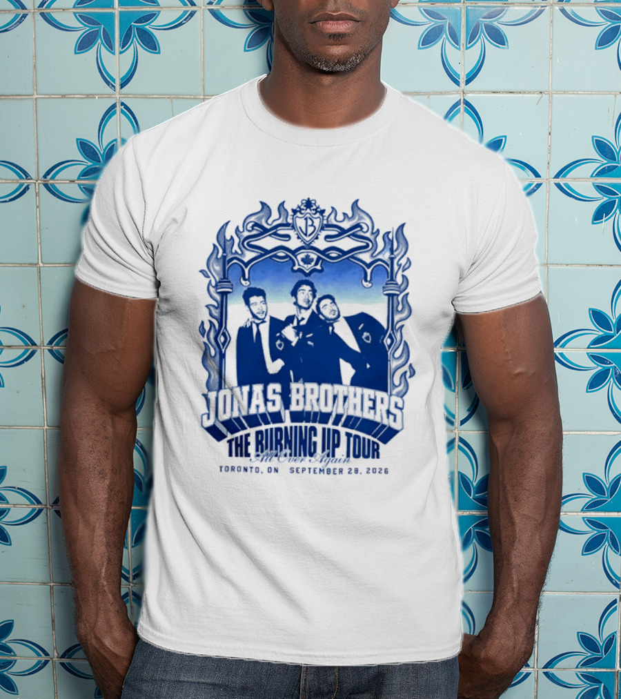 Jonas Brothers The Burning Up Tour All Over Again Toronto September 28 2026 T-Shirt
