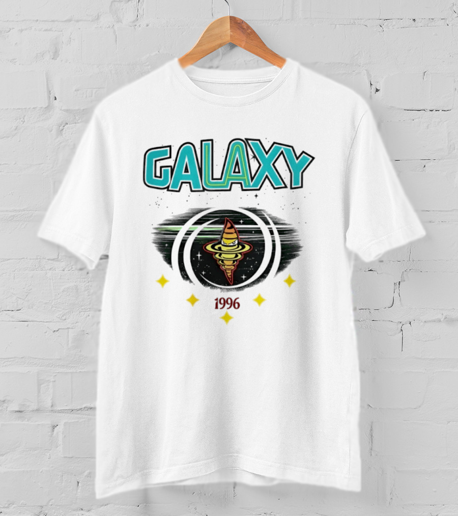 LA Galaxy M&N X Culture Kings Our LA Our Galaxy 1996 Planet Spiral T-Shirt