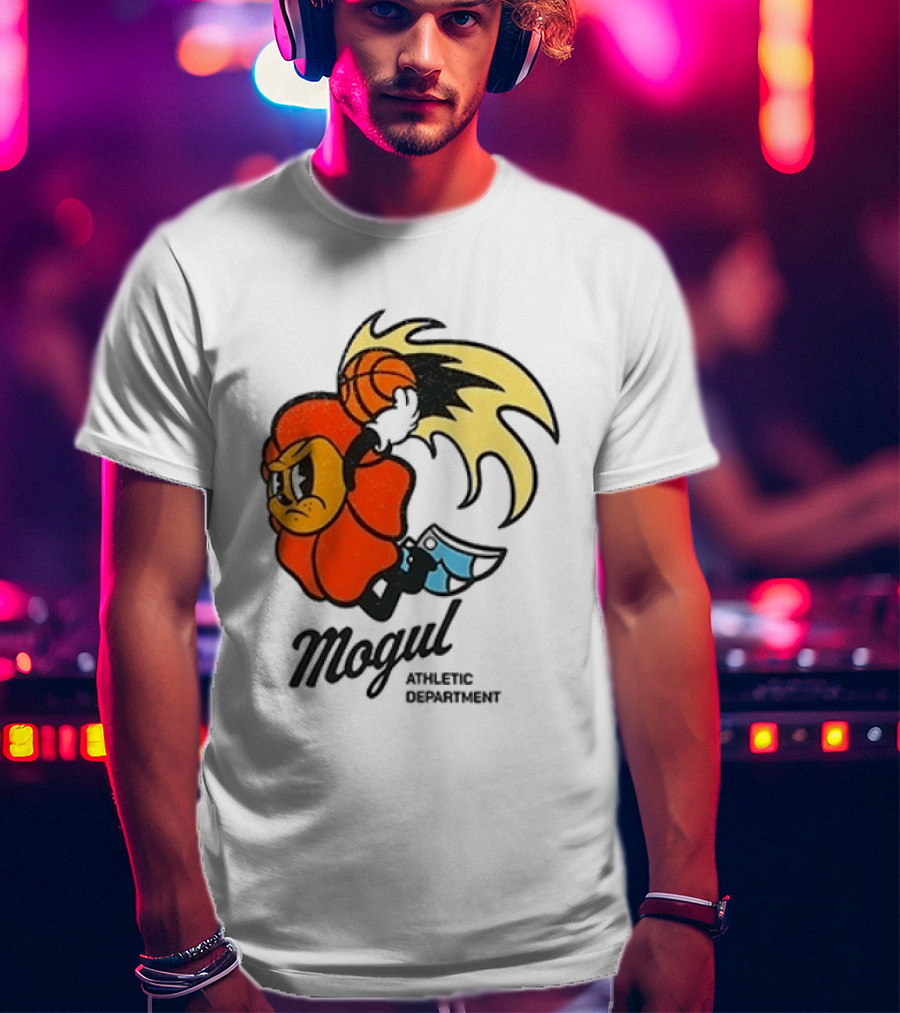 Mogul Athletic Department Dunking Character Basketball T-Shirt