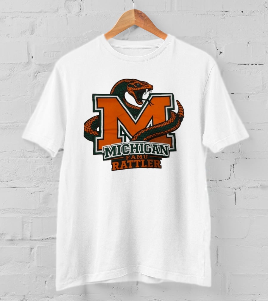 Michigan FAMU Rattler Snake M Rattlers T-Shirt
