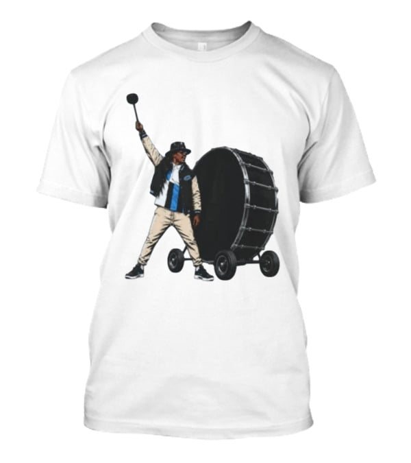 Carolina Panthers Football Culture Supporter With Drum T-Shirt