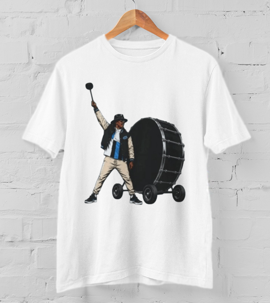Carolina Panthers Football Culture Supporter With Drum T-Shirt