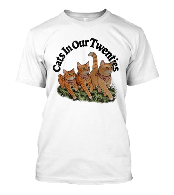 Cats In Our Twenties Sunny Saturn Leo Trio T-Shirt