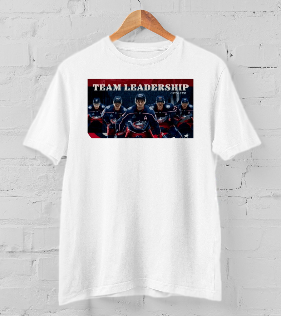 Columbus Blue Jackets NHL 2026 2027 Team Leadership October Alternate Captains T-Shirt