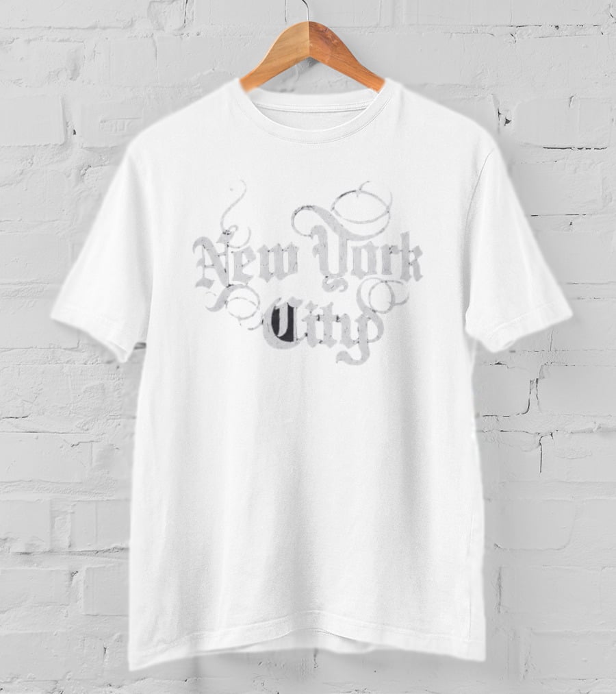 Charlie Cox New York City Gothic Script T-Shirt