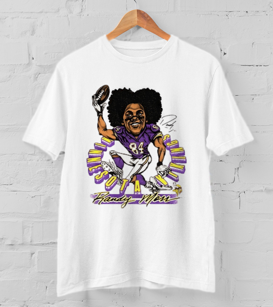 Minnesota Vikings Randy Moss Caricature Player 84 T-Shirt