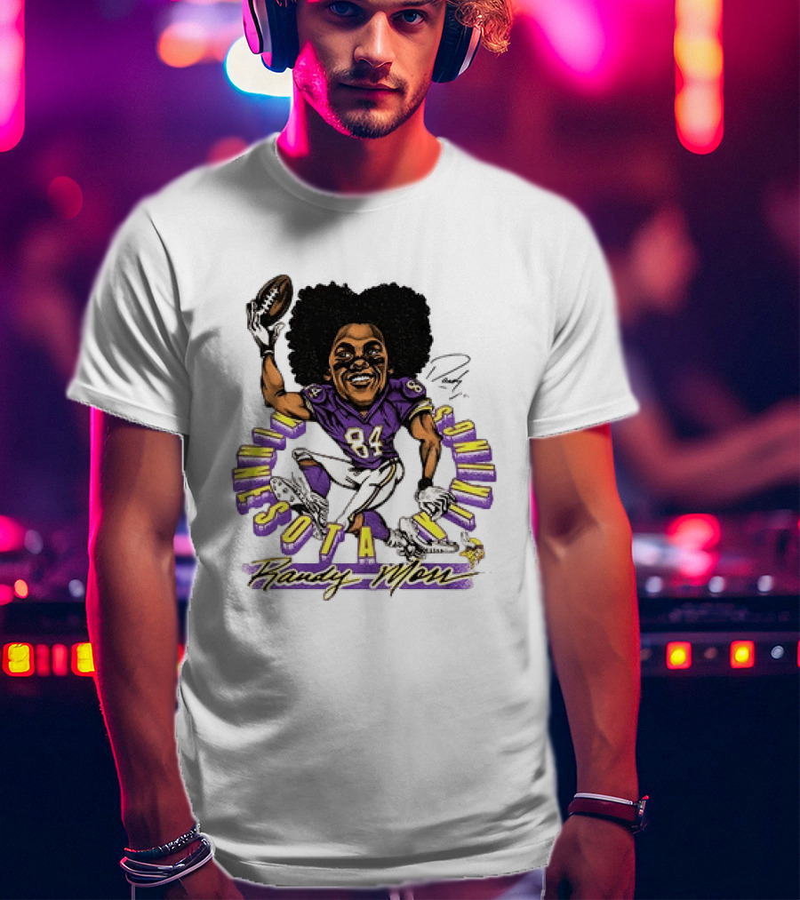 Minnesota Vikings Randy Moss Caricature Player 84 T-Shirt