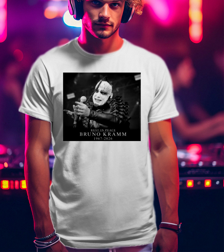 Rest In Peace Bruno Kramm 1967 2026 Musician Tribute Memorial T-Shirt