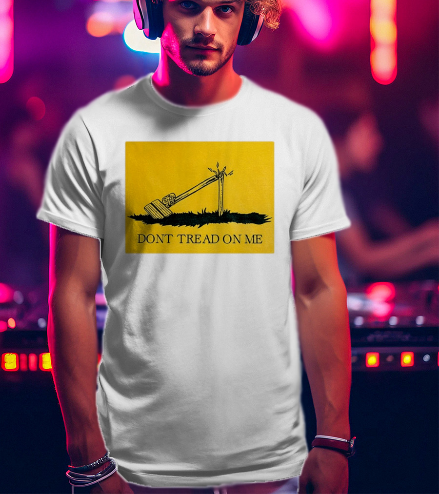 Destroyed Flock Camera Don't Tread On Me T-Shirt