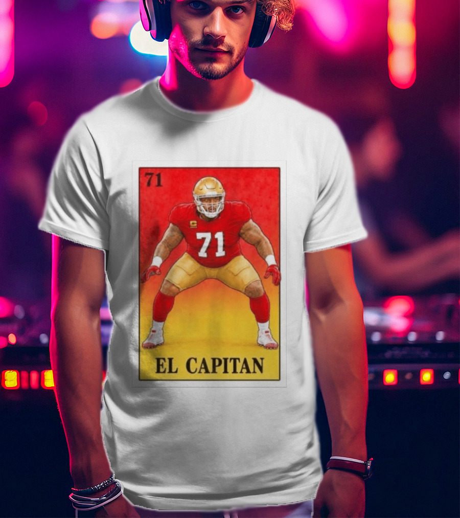 San Francisco 49ers 71 El Capitan Loteria Card NFL Football T-Shirt