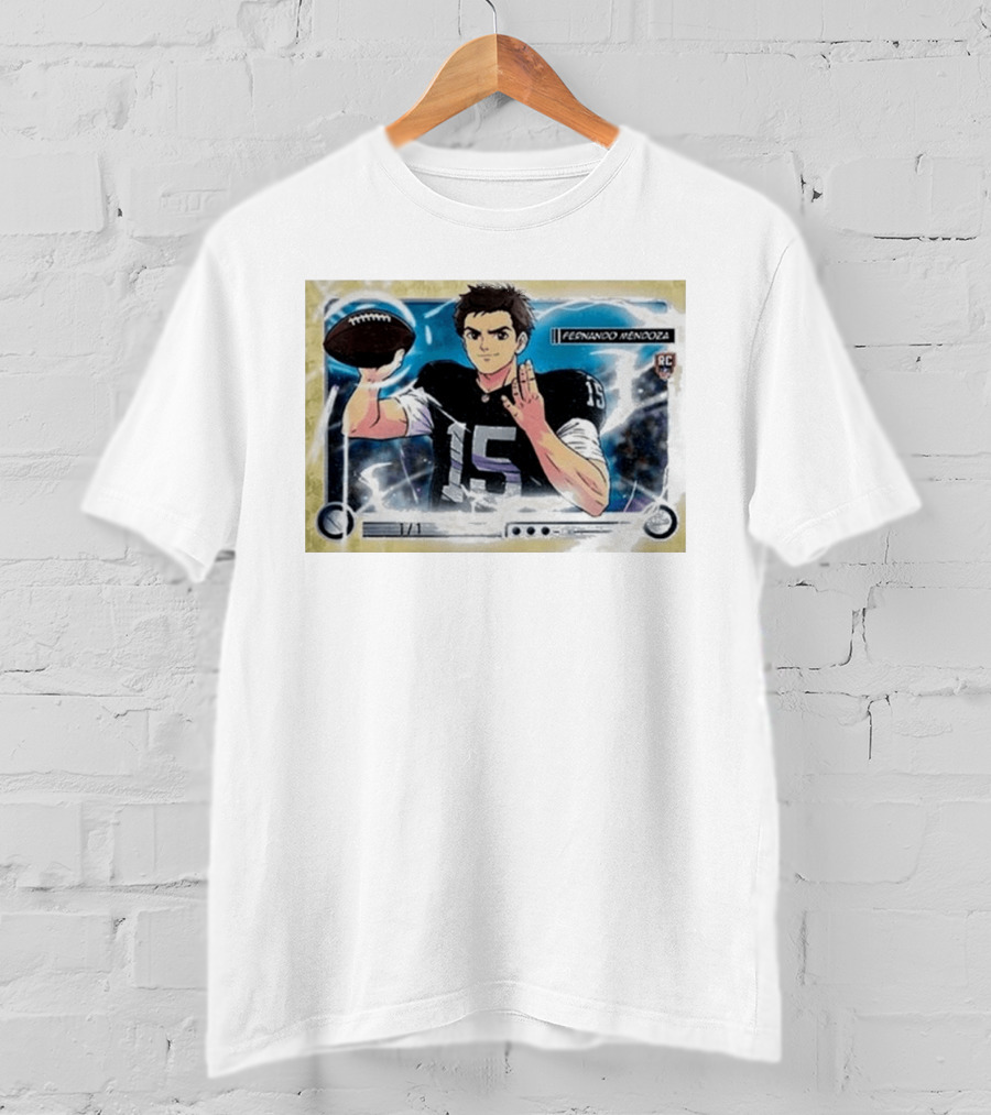 Fernando Mandoza Anime Football Trading Card Las Vegas RC Ultra Rare T-Shirt