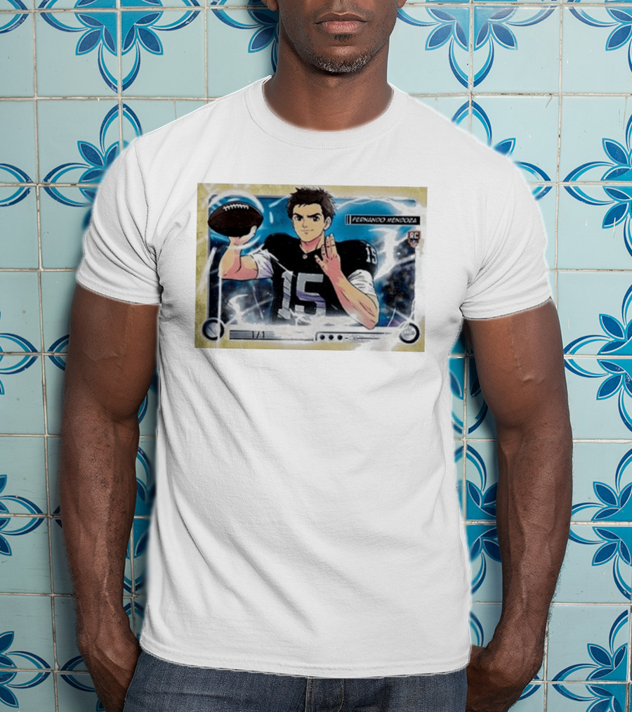 Fernando Mandoza Anime Football Trading Card Las Vegas RC Ultra Rare T-Shirt