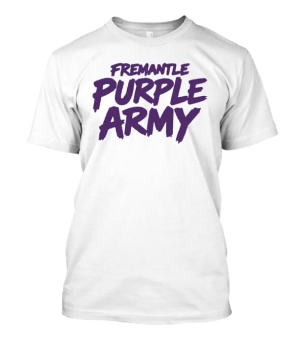 Fremantle Purple Army Supporters Fan Gear T-Shirt