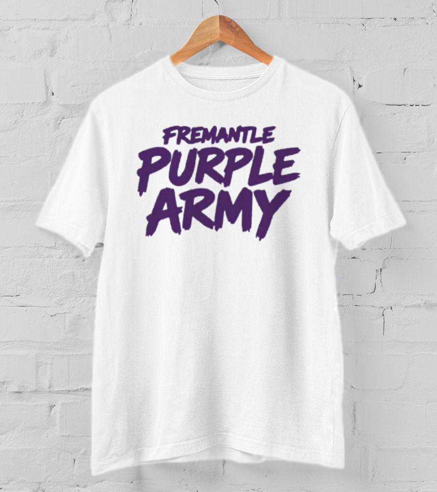 Fremantle Purple Army Supporters Fan Gear T-Shirt