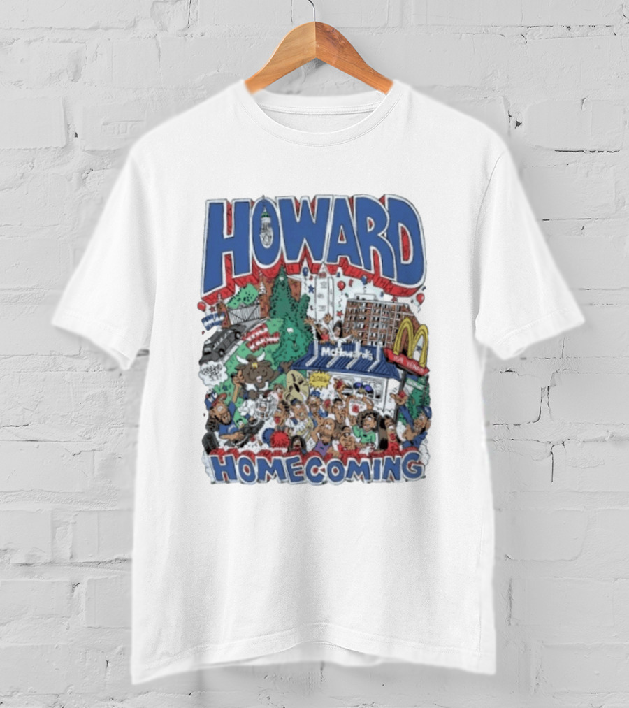 Howard Homecoming 2026 McHoward's Celebration Festivities Crowd Scene T-Shirt