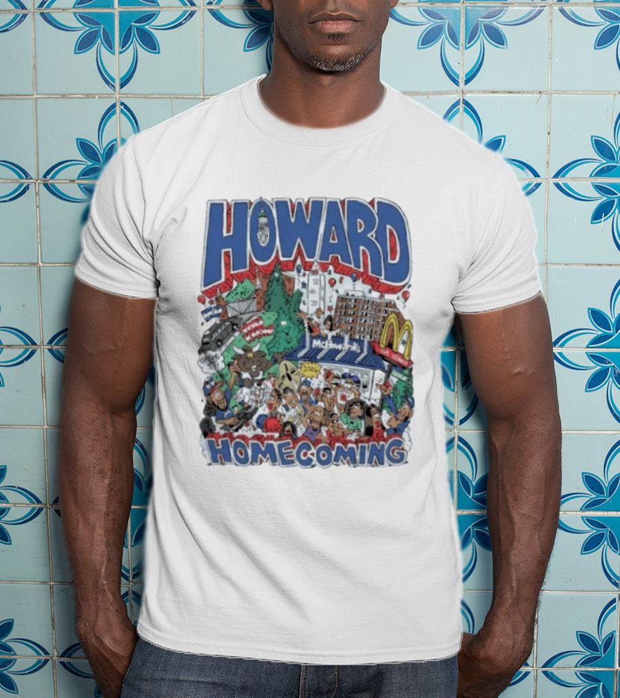 Howard Homecoming 2026 McHoward's Celebration Festivities Crowd Scene T-Shirt