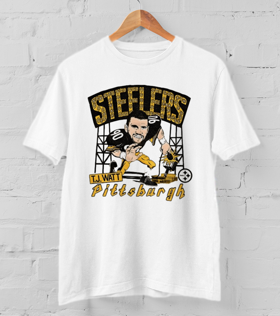 T.J. Watt Pittsburgh Steelers Player Caricature Steelers Pittsburgh T-Shirt