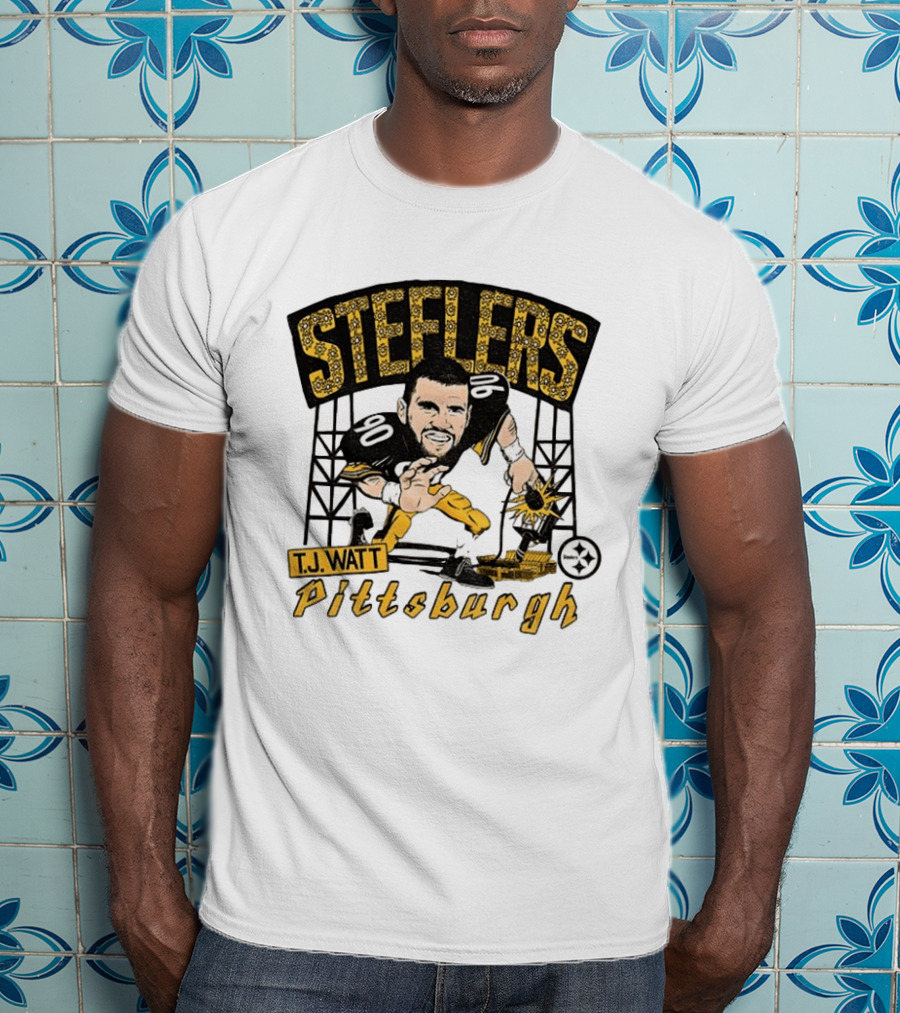 T.J. Watt Pittsburgh Steelers Player Caricature Steelers Pittsburgh T-Shirt