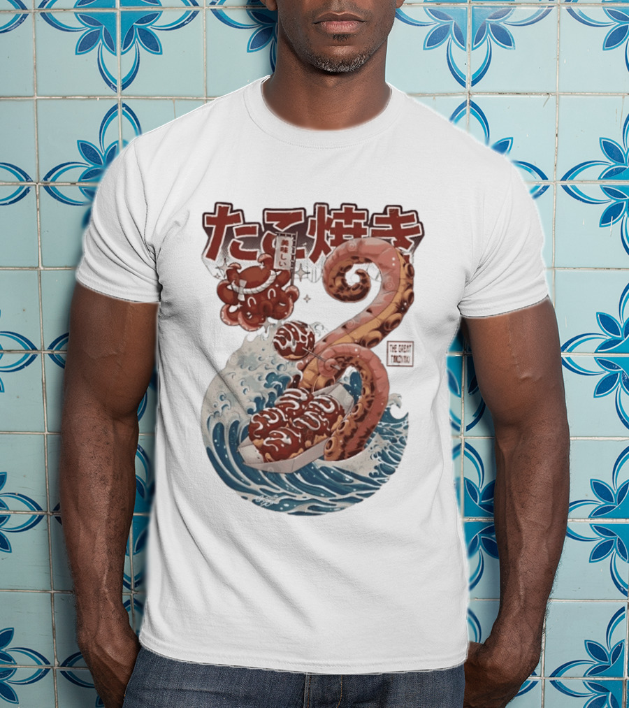 Takoyaki Japanese Street Food Octopus The Great TakoYaki T-Shirt