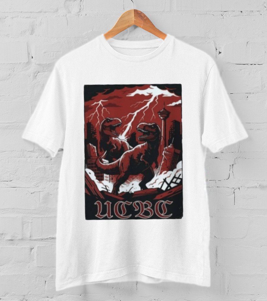 UCalgary UCBC Bhangra Rex Dinosaur City Destruction T-Shirt