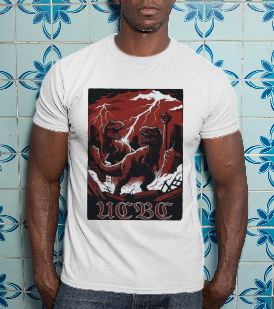 UCalgary UCBC Bhangra Rex Dinosaur City Destruction T-Shirt
