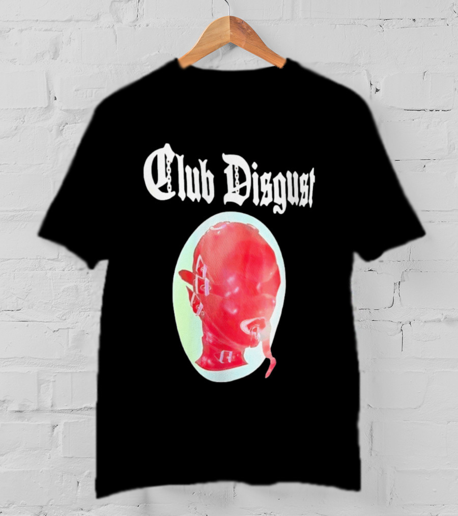 Club Disgust Red Mask Fetish Aesthetic Goth Fashion T-Shirt