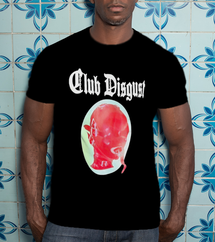 Club Disgust Red Mask Fetish Aesthetic Goth Fashion T-Shirt