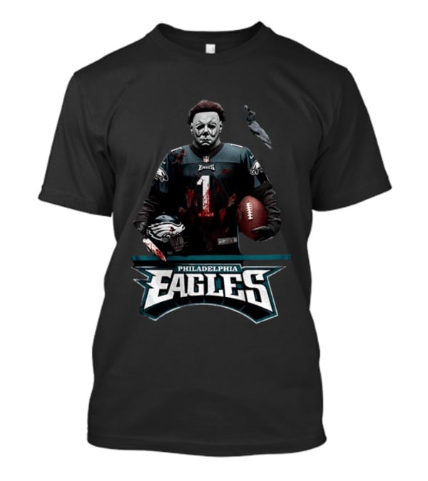 Philadelphia Eagles Michael Myers Halloween 2026 Football Horror T-Shirt