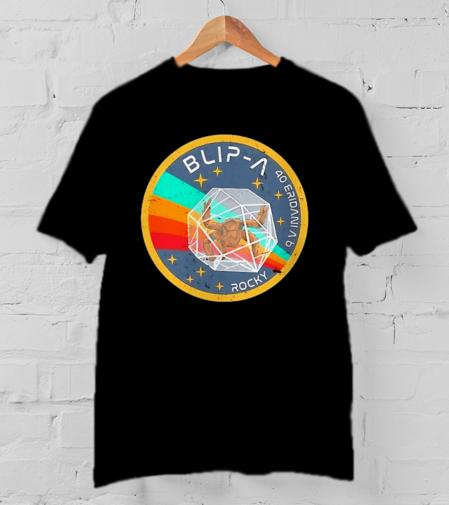 Blip A 40 Eridani A B Rocky Project Hail Mary Distressed Retro Astronaut T-Shirt