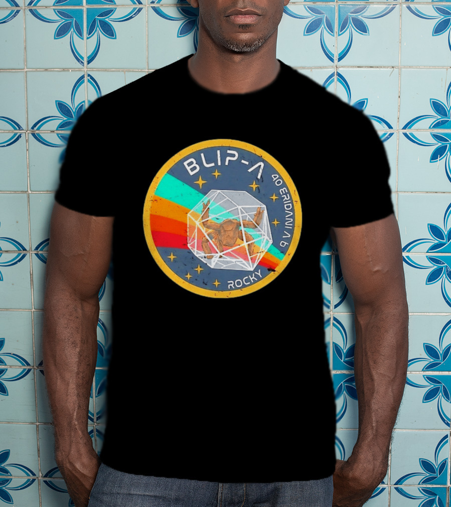 Blip A 40 Eridani A B Rocky Project Hail Mary Distressed Retro Astronaut T-Shirt