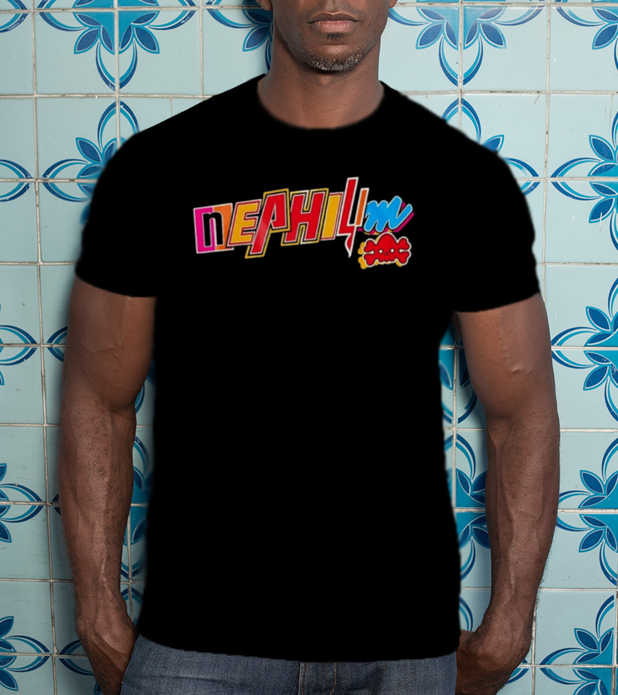 Nephilim Skull Gothic Occult Mythology Retro Bold Colorful T-Shirt