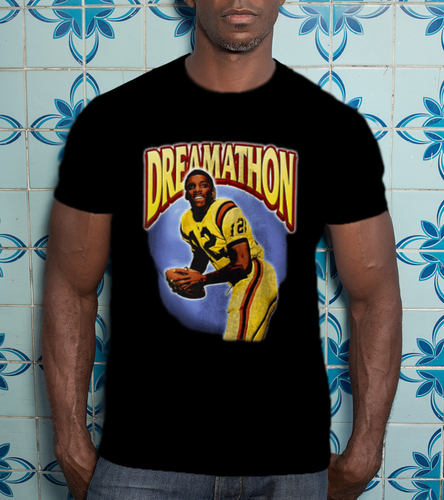 Doug Williams Dreamathon Black Knights 12 Throwing Football T-Shirt